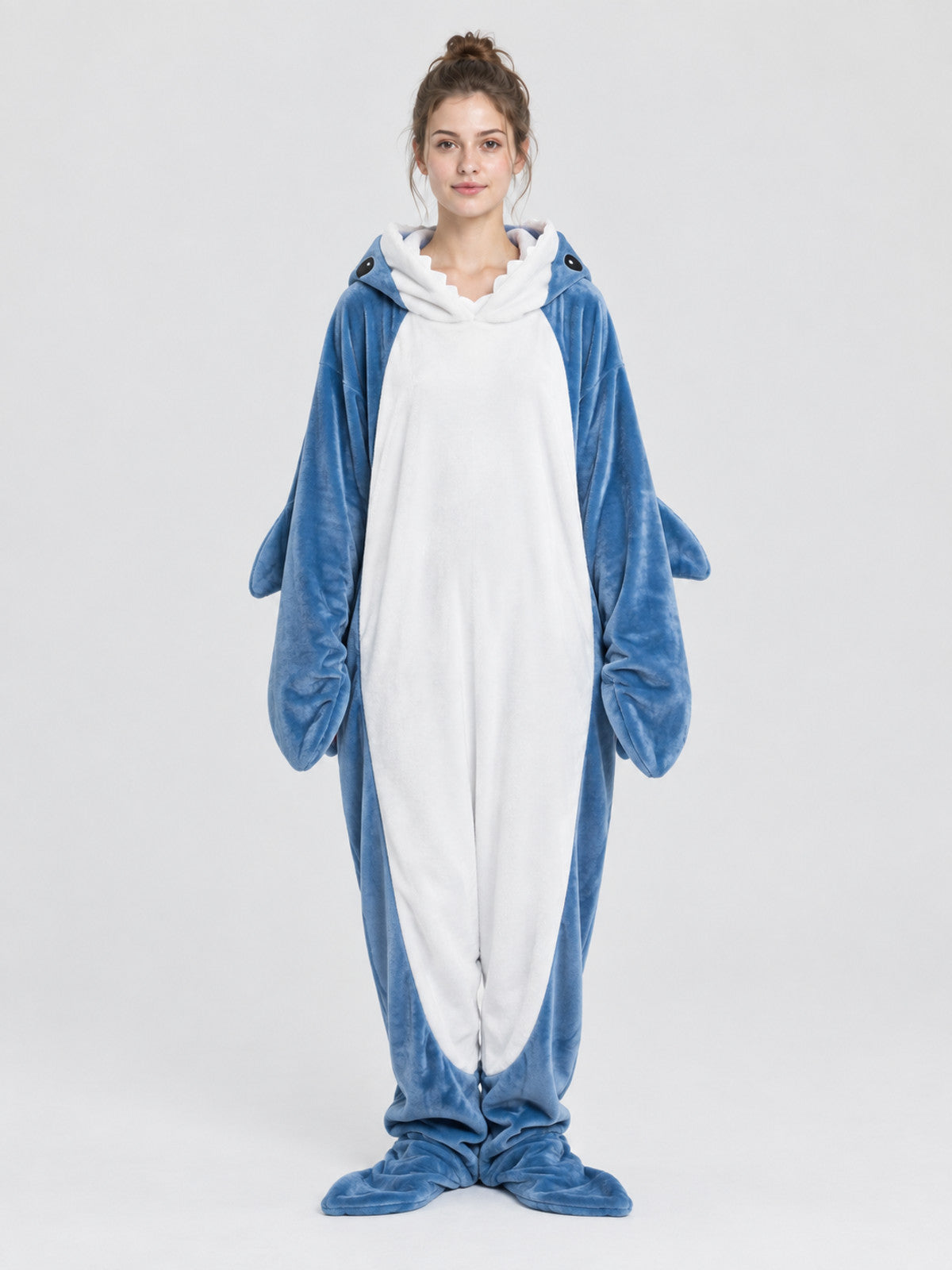 Blue Shark Kigurumi Pajama with Hood