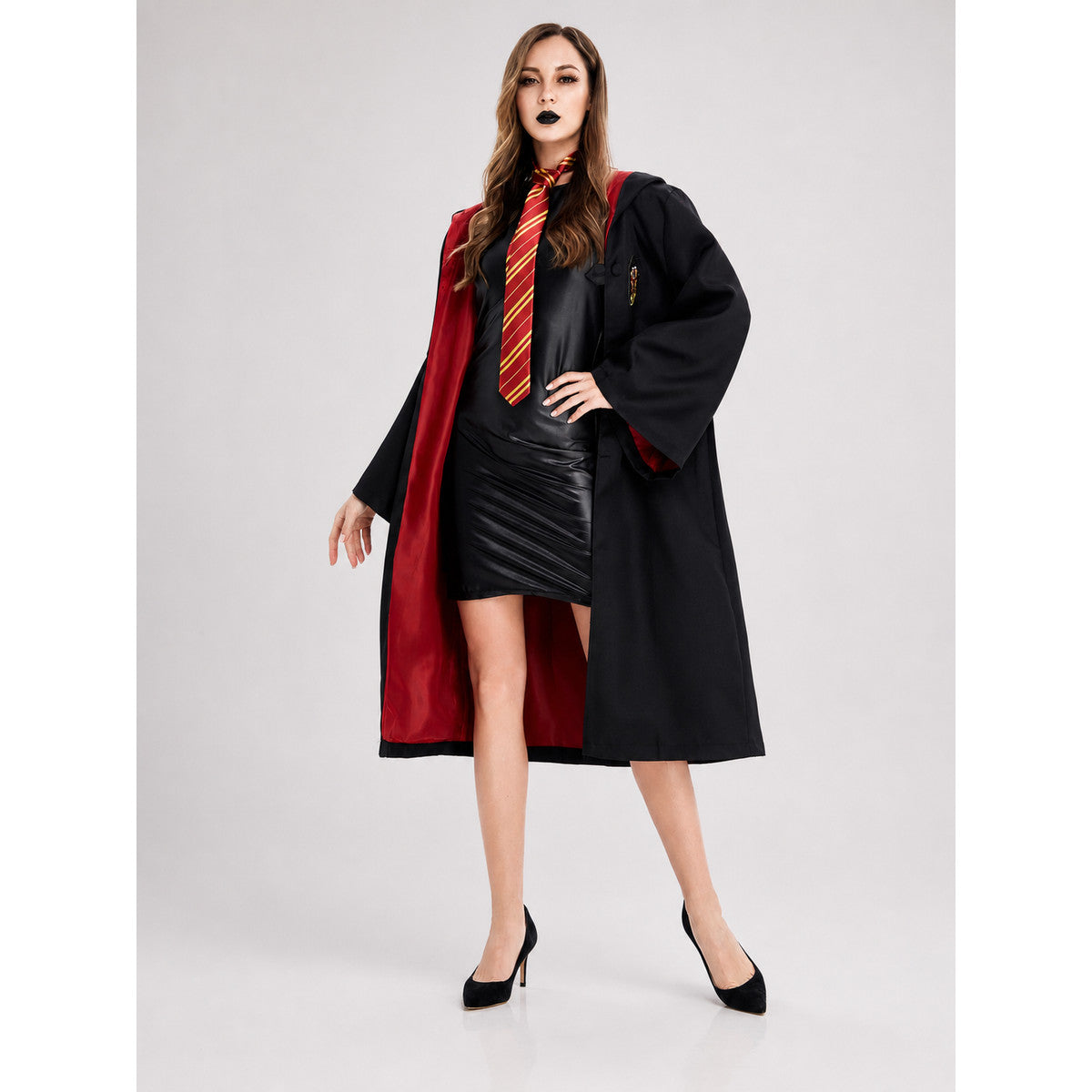 Harry Potter Gryffindor Cosplay Robe with Red Lining