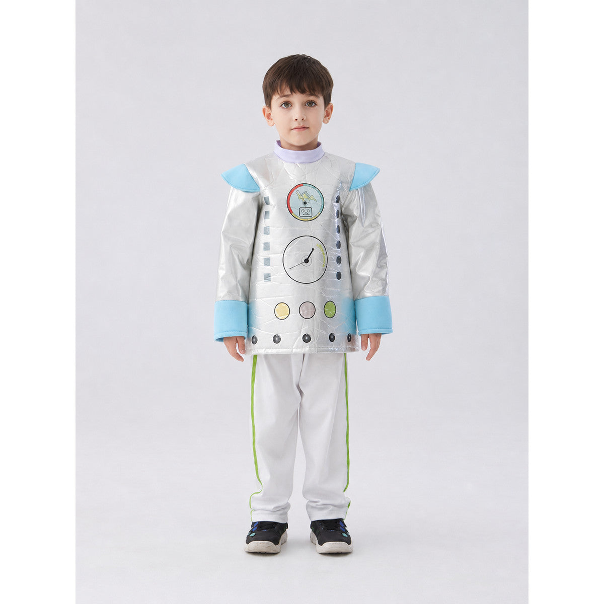 Kids' Robot Costume for Halloween and Parties on-model view