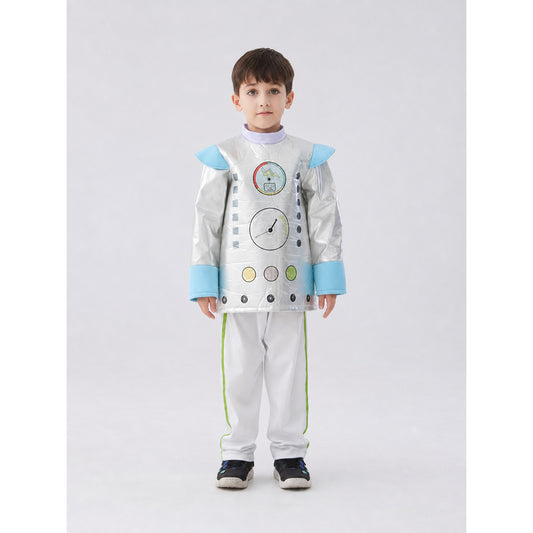 Kids' Robot Costume for Halloween and Parties on-model view