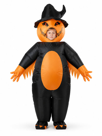 Inflatable Pumpkin Costume with Sharp Spikes for Halloween front view