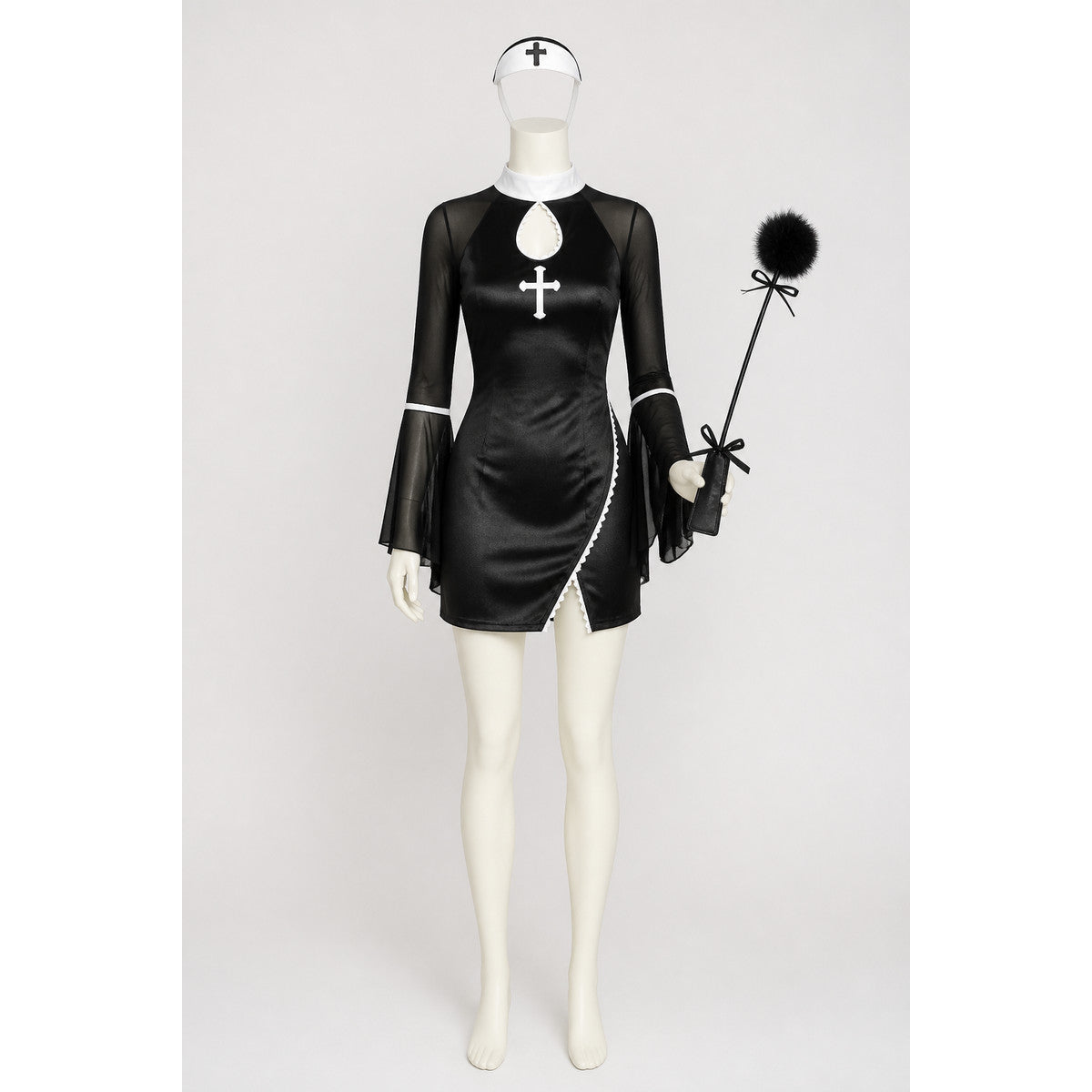 Carnival Costume with Black Dress and Accessories main product view