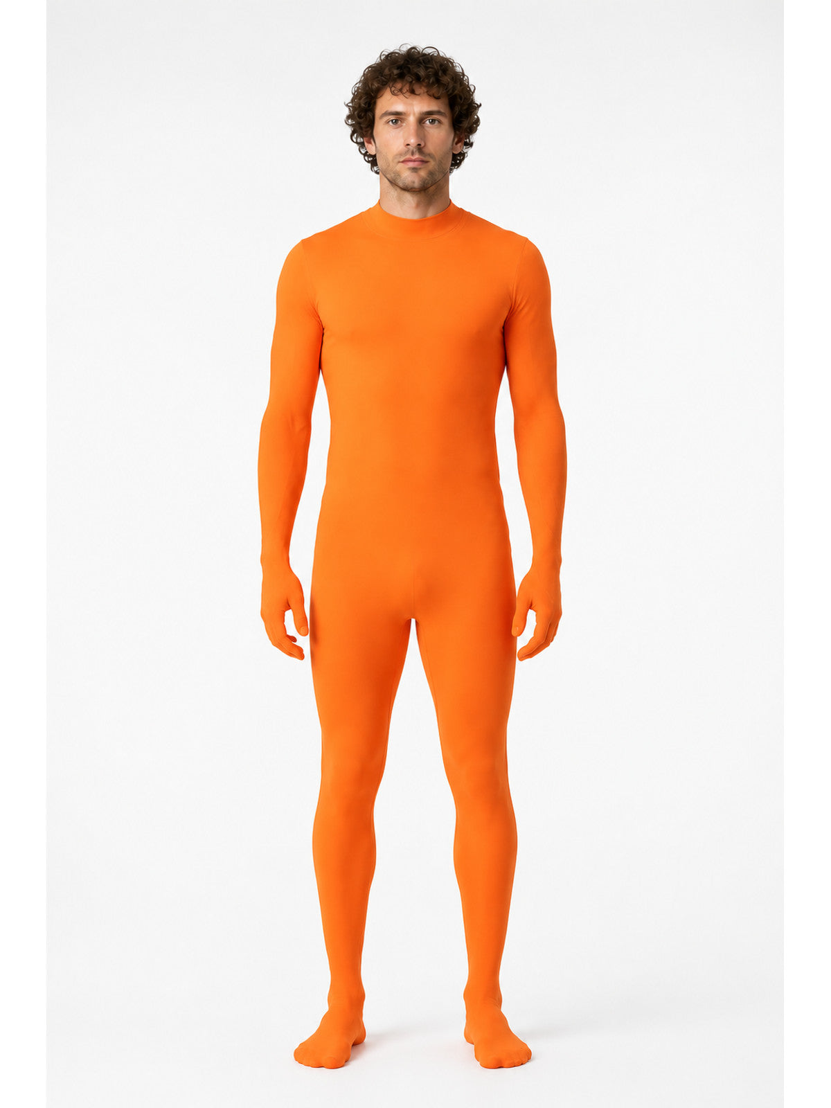Orange One-Piece Faceless Jumpsuit for Performances main product view