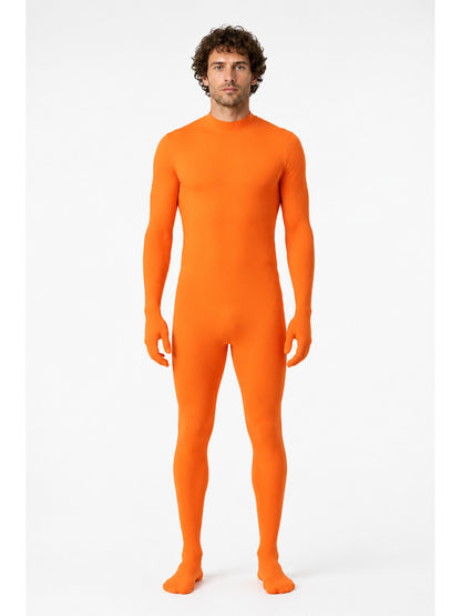 Orange One-Piece Faceless Jumpsuit for Performances main product view