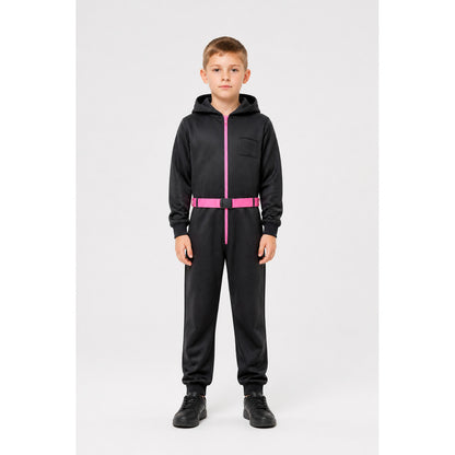 Black Dali Cosplay Jumpsuit from Money Heist main product view