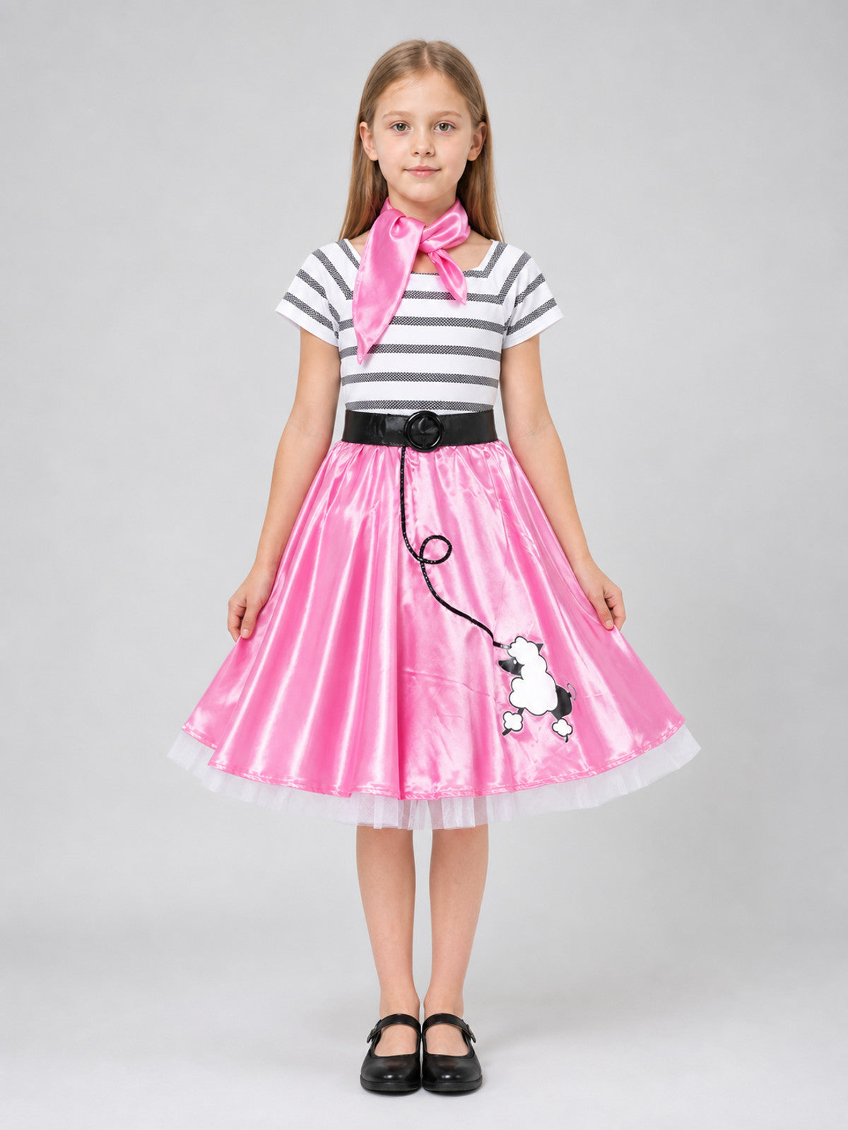 Halloween Poodle-Style Costume Dress front view
