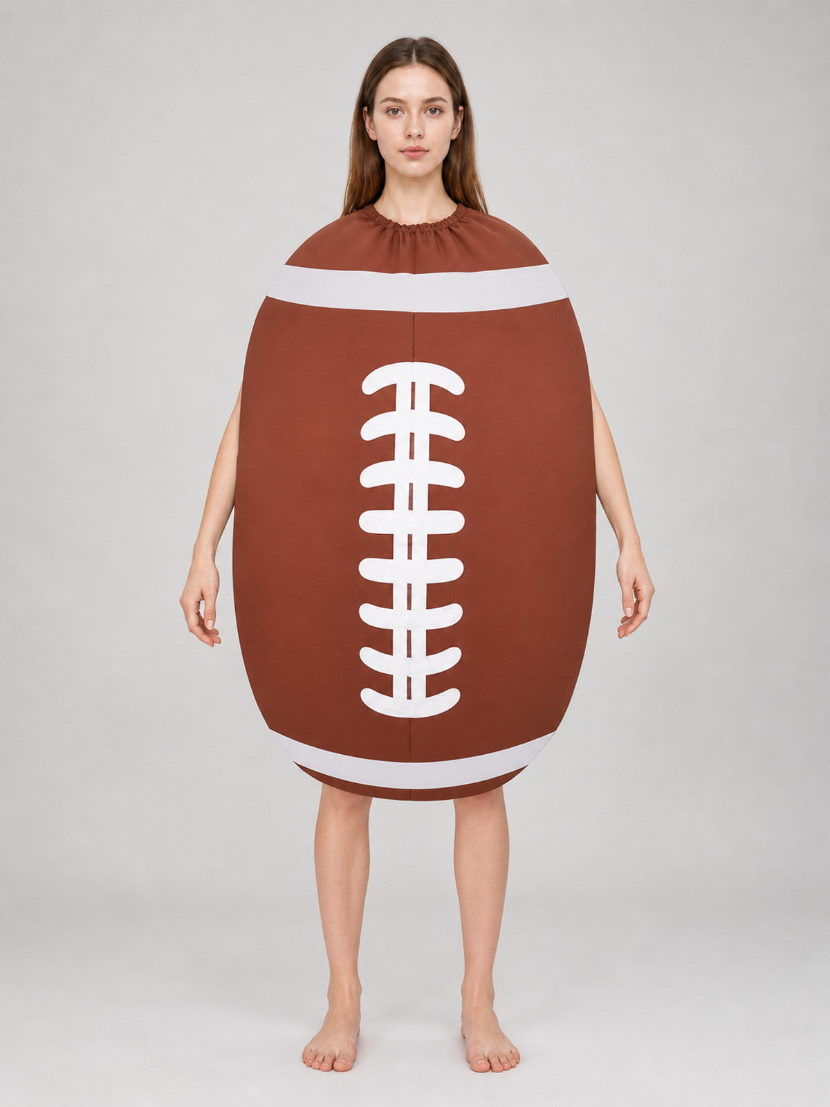 Football-Shaped Carnival Costume front view