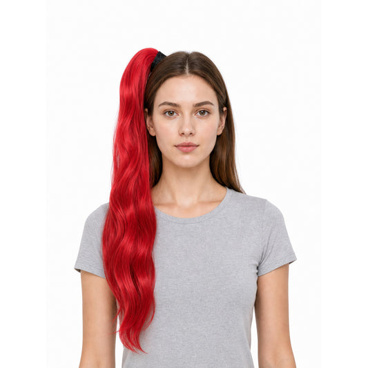 Long Red Carnival Cosplay Wig