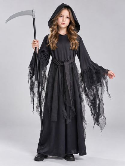 Costume with Robe and Decorative Scythe on-model view