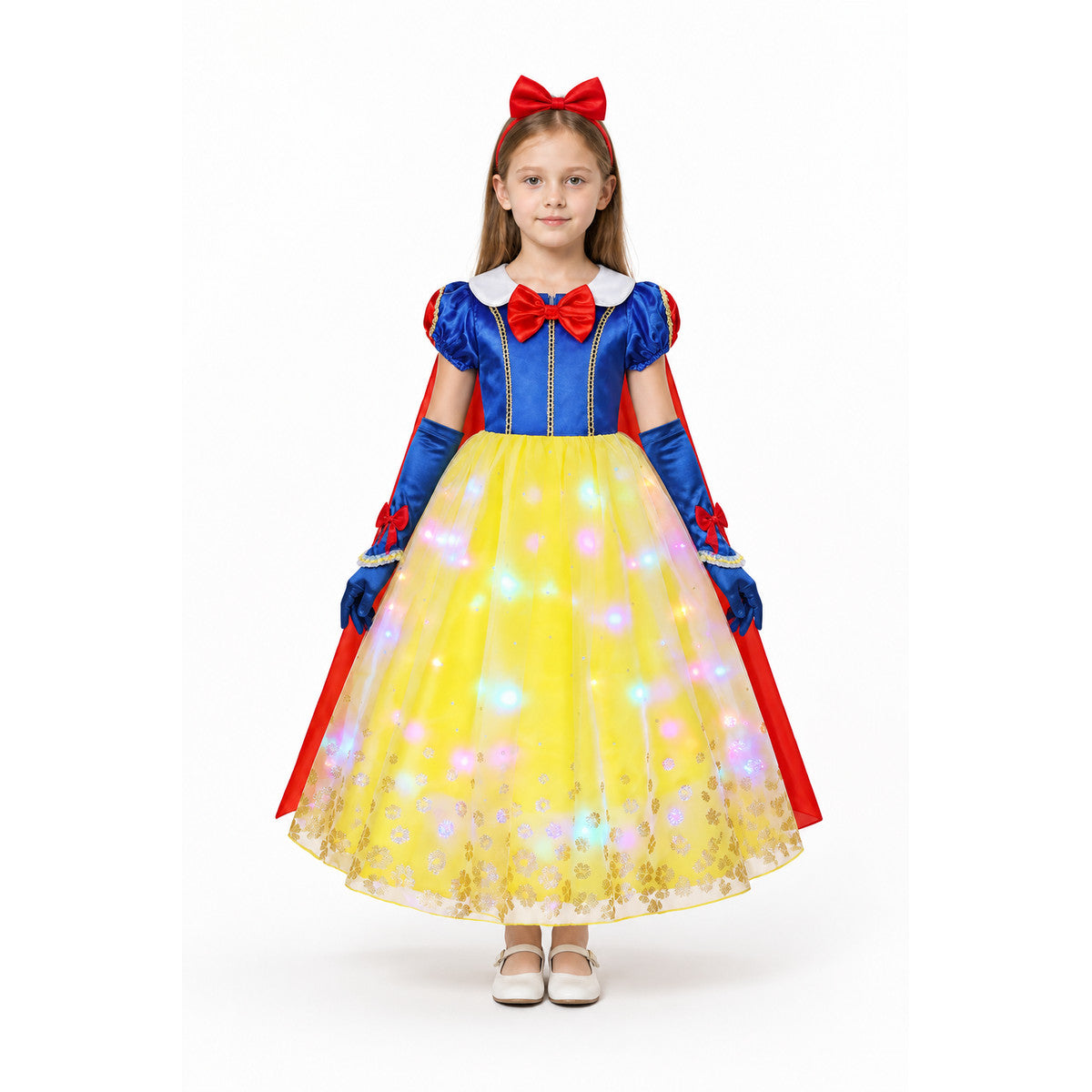 Halloween LED Light-Up Dress with a Red Bow main product view
