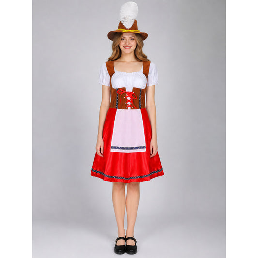Oktoberfest Costume in Ethnic Style with Hat