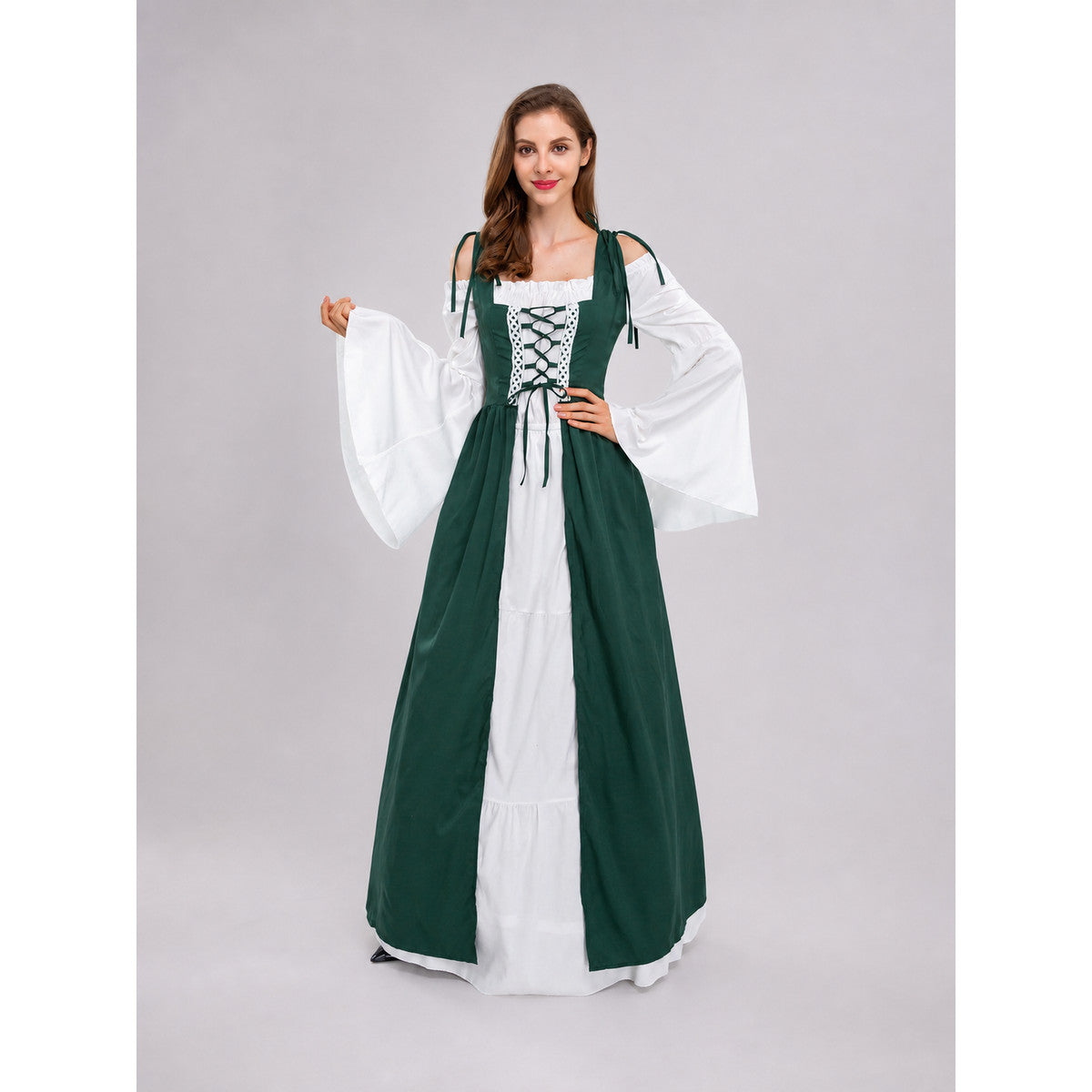 Historical Stage Costume with Lace and Lacing