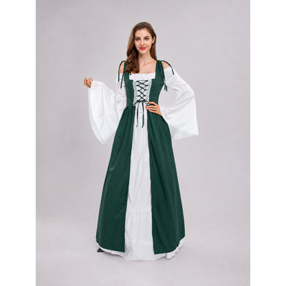 Historical Stage Costume with Lace and Lacing