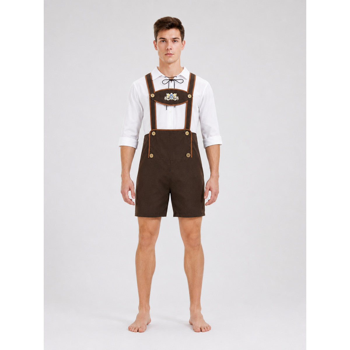 Oktoberfest-Style Carnival Costume with Hat front view