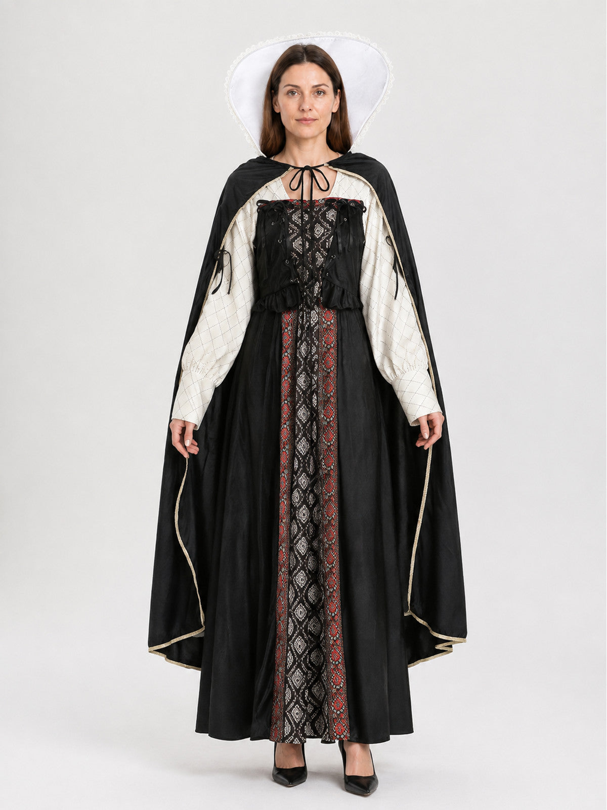 Medieval Costume with Cape for Halloween Cosplay main product view