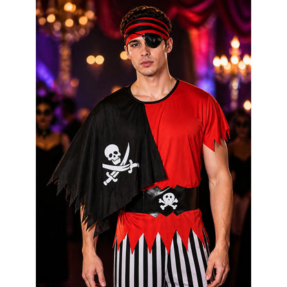 Jack Sparrow Pirate Costume for Cosplay on-model view