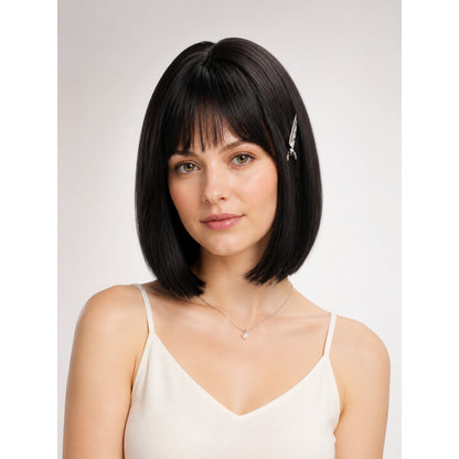 Black Bob Carnival Wig for Halloween and Cosplay main product view