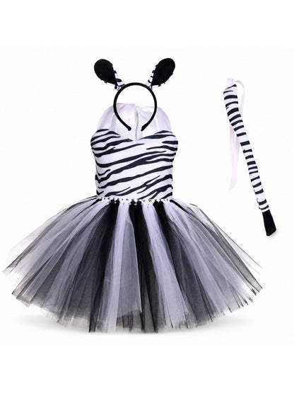 Tiger Costume for Baby Kids Forest Birthday Party Tutu Dress Outfit Toddler