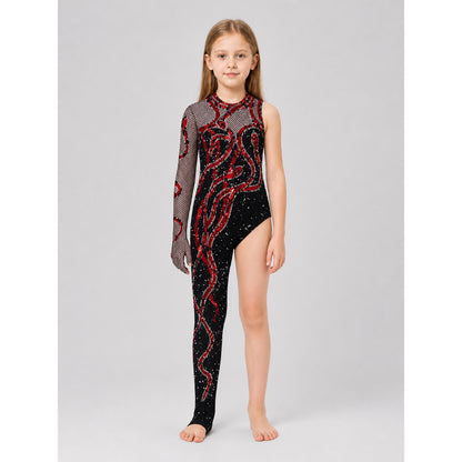 Stage Jumpsuit with Glove Sleeve on-model view