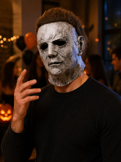 Halloween and Cosplay Carnival Mask with Gray Face
