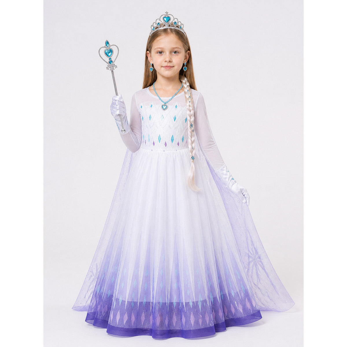Purple Snow Princess Carnival Costume for Cosplay main product view