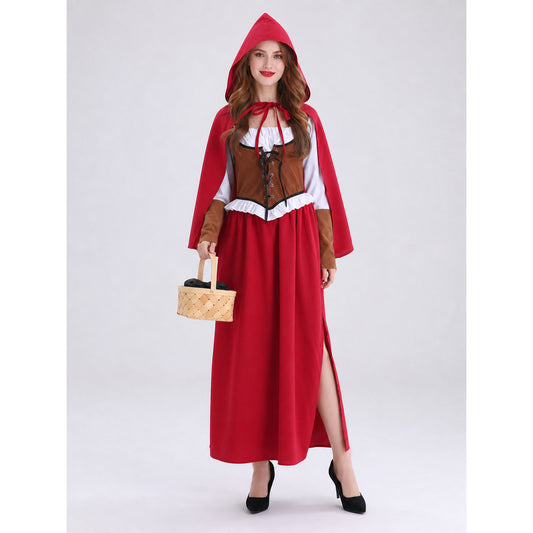 Little Red Riding Hood Costume with Cape and Hood