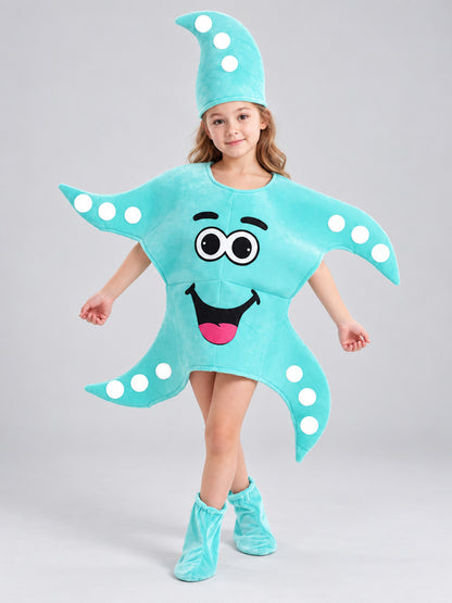 Kids' Starfish Costume with Headpiece