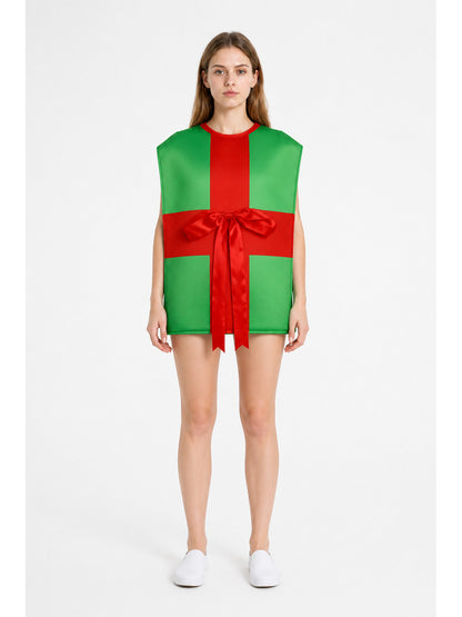 Gift Box-Shaped Jumpsuit Costume main product view