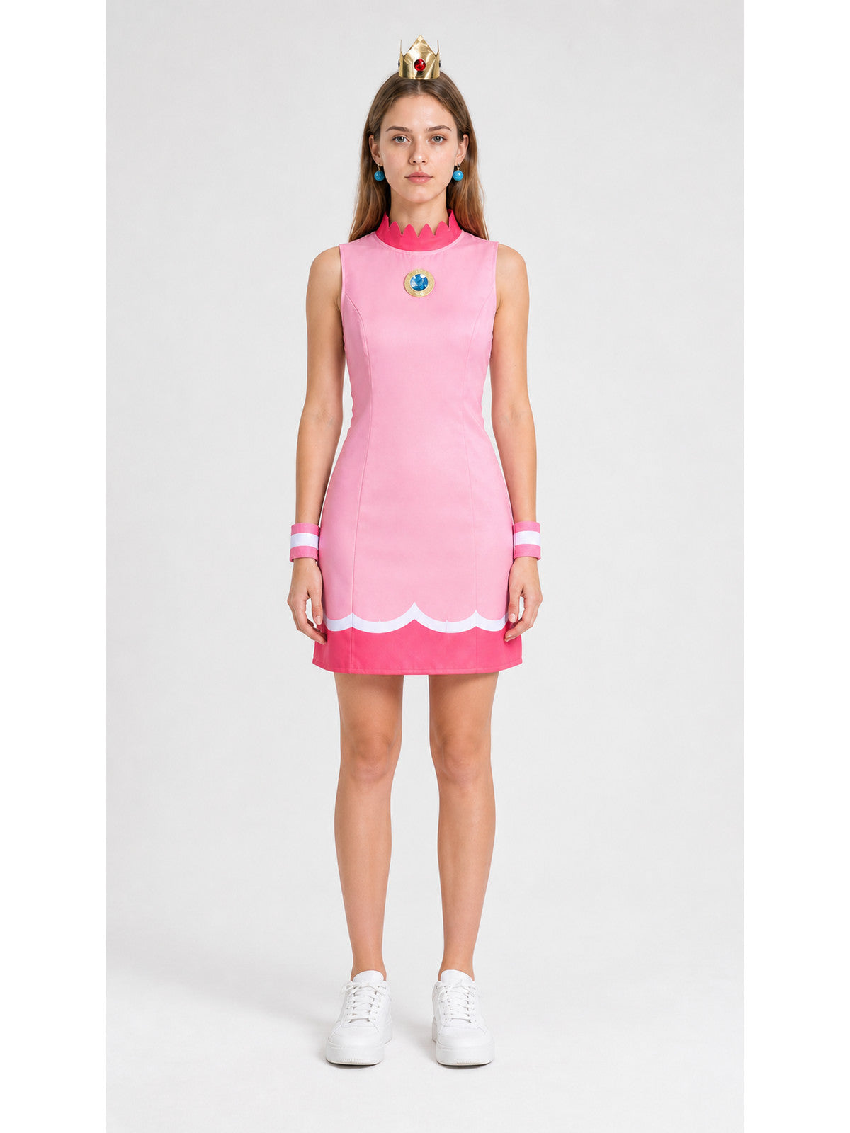 Princess Costume with Crown, Pink Dress main product view