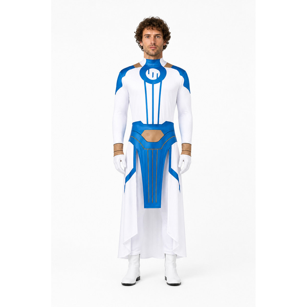 Invincible Cosplay Costume, Blue, White, and Gold main product view