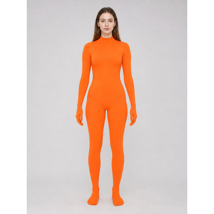 Ninja Invisibility Costume, One-Piece Orange Jumpsuit