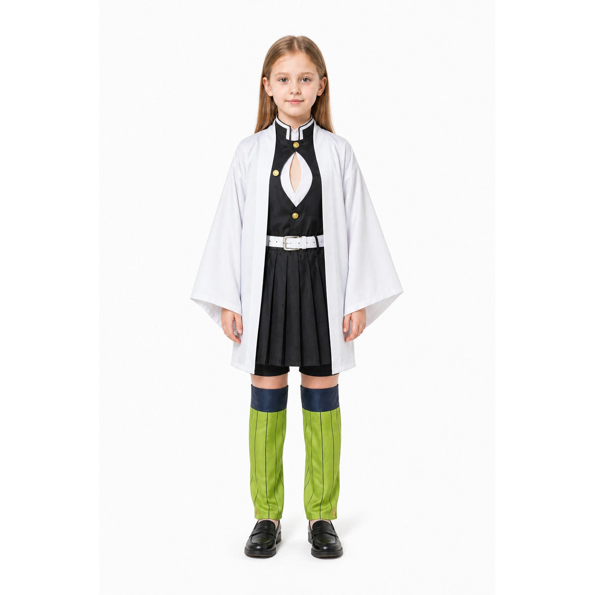 Mitsuri Kanjoji Cosplay Costume with Bow and Skirt main product view