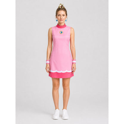 Princess Peach Carnival Dress, Cosplay Costume on-model view