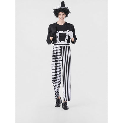Vintage Circus Clown Costume on-model view
