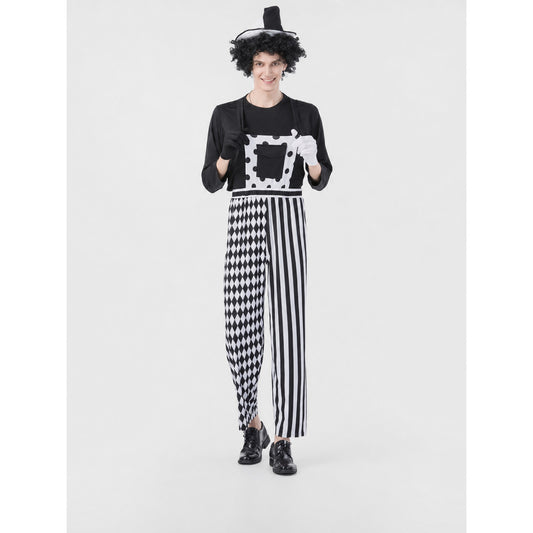 Vintage Circus Clown Costume on-model view