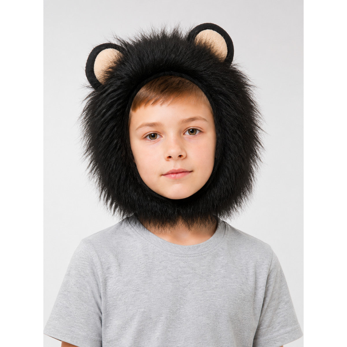 Black Lion Mane Carnival Hat for Pets main product view