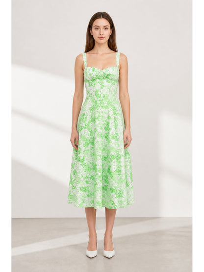 Floral Print Spaghetti-Strap Dress main product view