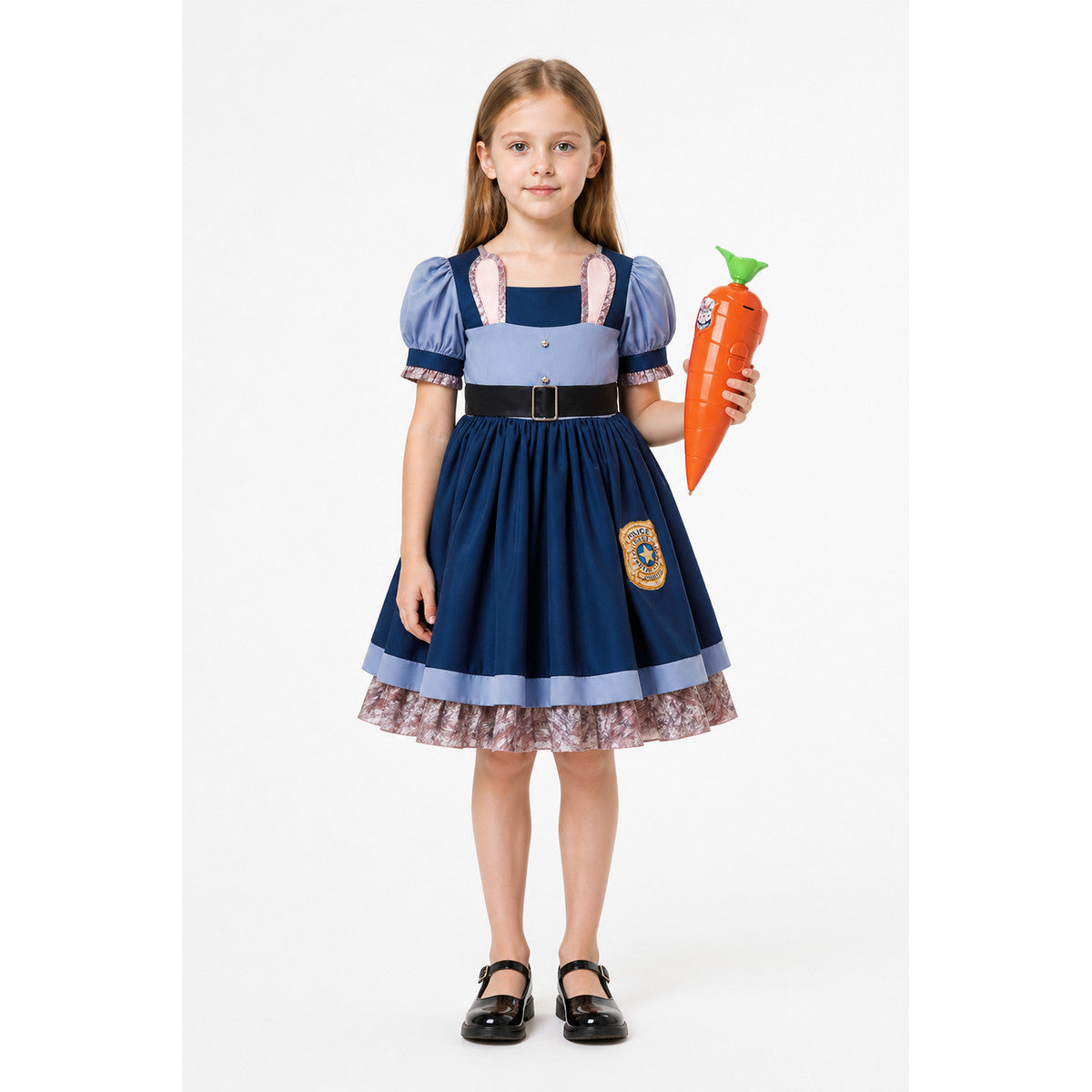 Police Rabbit Carnival Costume with Carrot