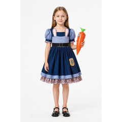 Zootopia Judy Hopps Police Rabbit Carnival Costume with Carrot