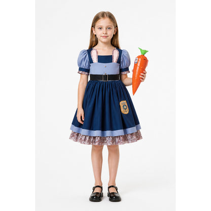 Police Rabbit Carnival Costume with Carrot