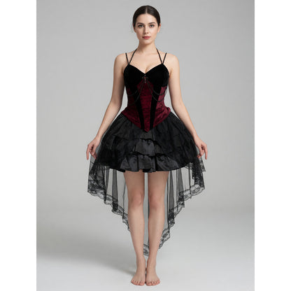 Vampire Costume: Corset-Style Top and Skirt