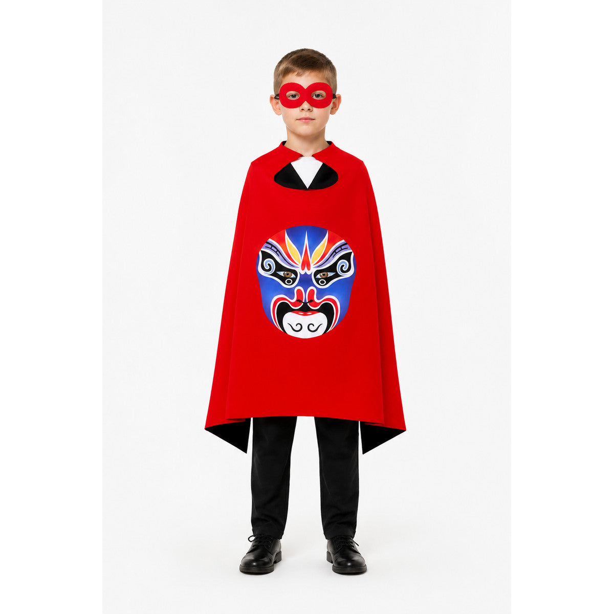 Children’s Halloween Cape with Mask and Opera Design main product view