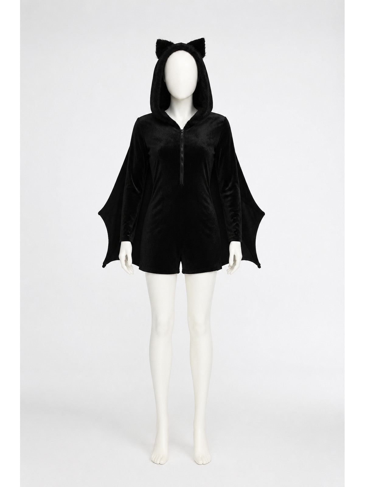 Black Bat Costume with Wings and Hood main product view