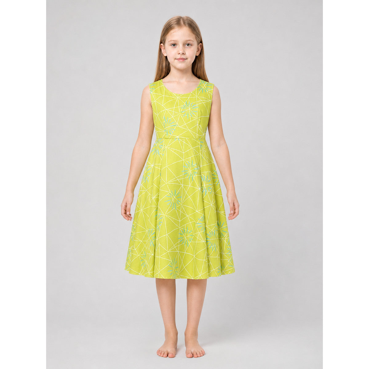Inside Out 2 Cosplay Dress with Flared Skirt