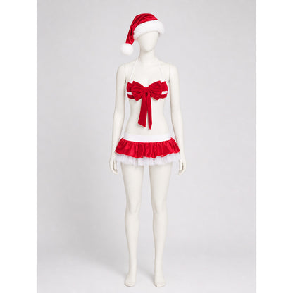 Christmas Costume: Cropped Top and Skirt