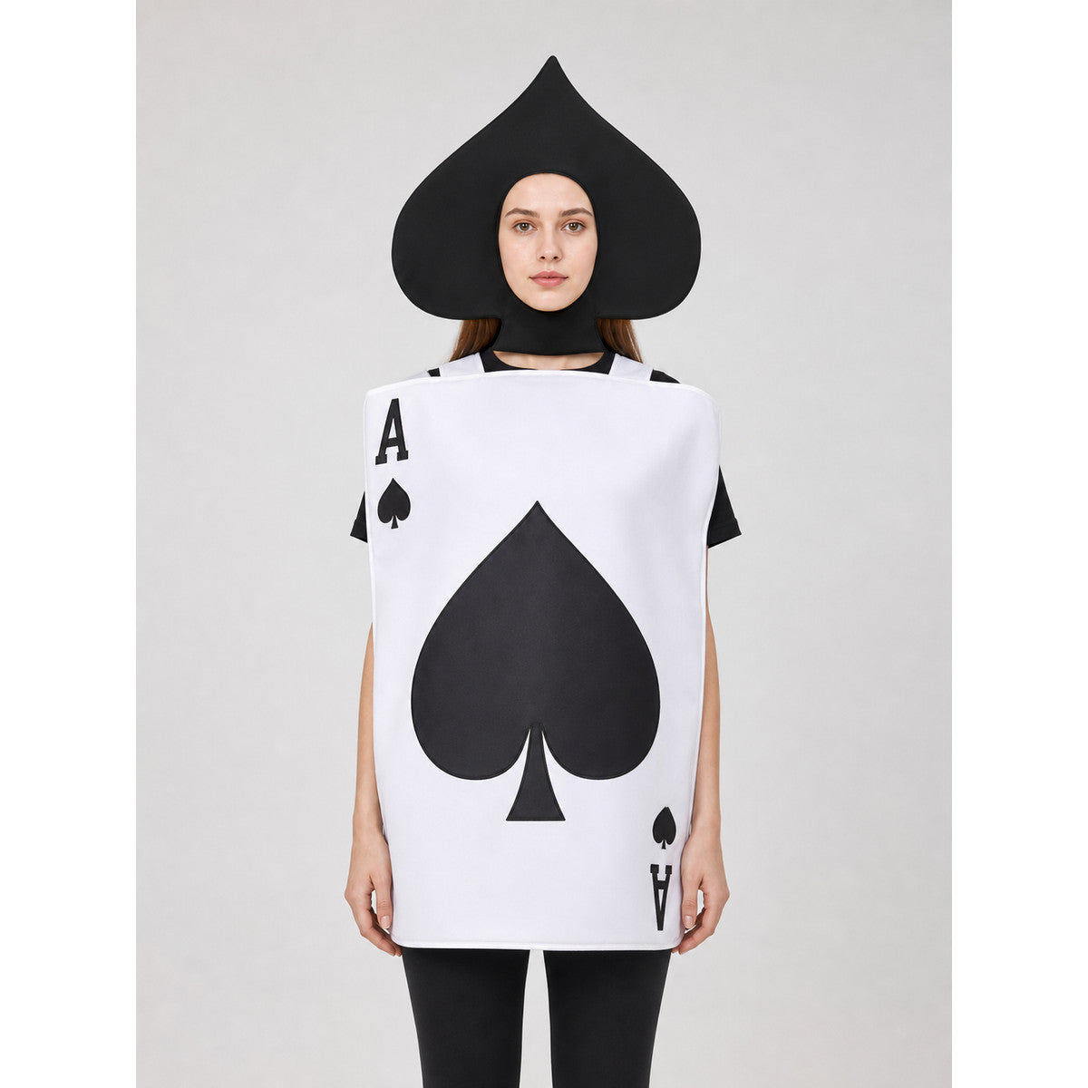 Spade-Shaped Carnival Hat for a Costume Party