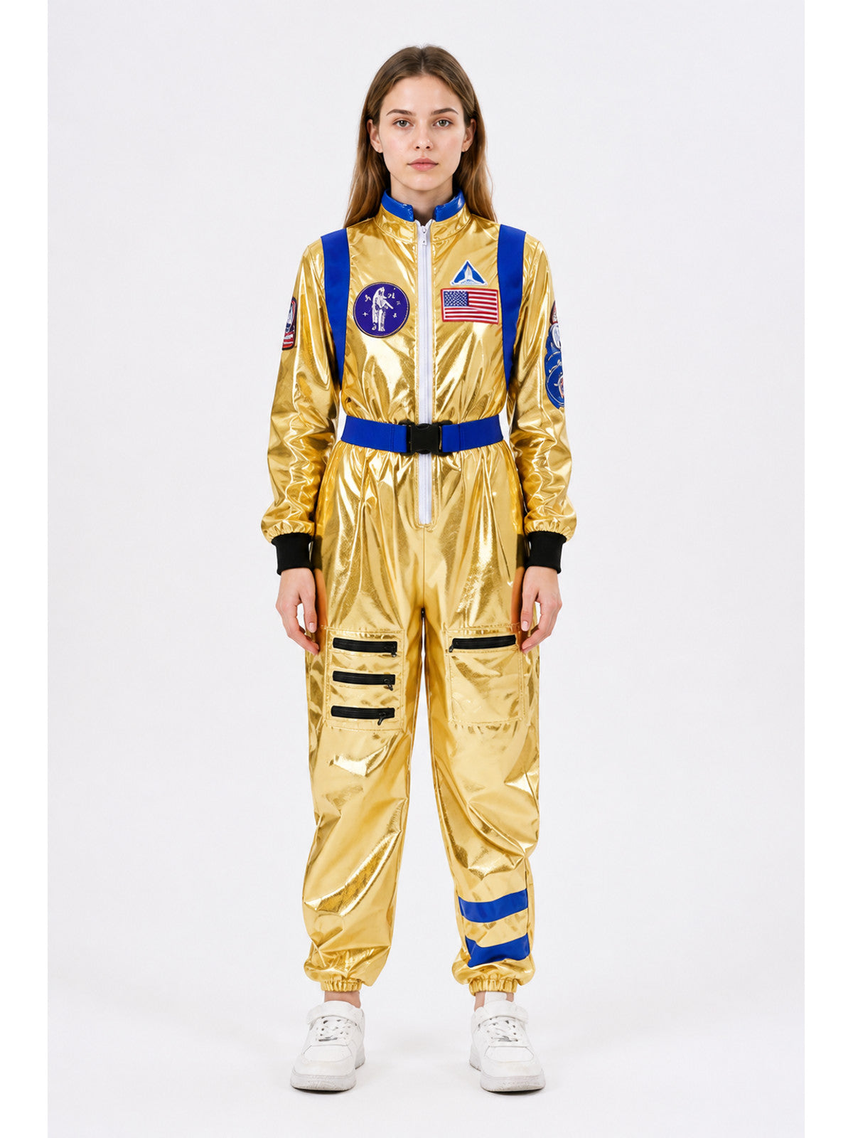 Space Jumpsuit with U.S. Flag and Patches main product view