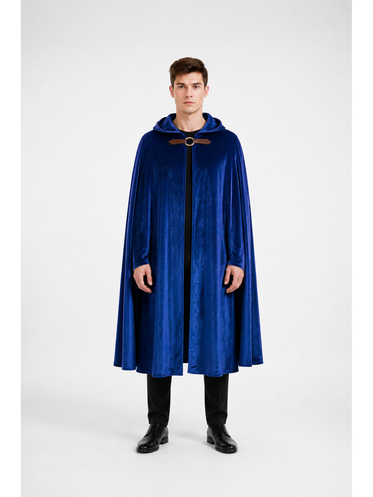 Hooded Cape Cloak with Buckle for Cosplay main product view