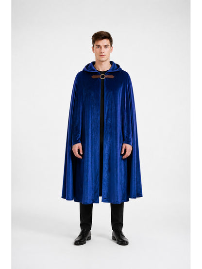 Hooded Cape Cloak with Buckle for Cosplay main product view