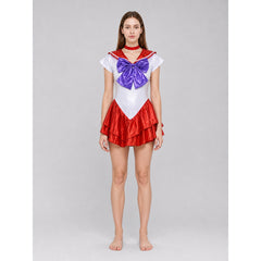 Sailor Mars Cosplay Dress with a Full Skirt
